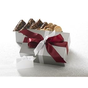 Burgundy Elegance Gift with 16 Cookies and 6 Brownies by Cornerstone Cookie Gifts