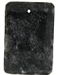 Blue Fire Feldspar Rectangle Pendant - 1.5mm Hole - 30x42mm