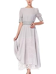 Chiffon/Organza Embroidered Ankle Length Short  Dress