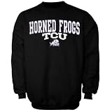 NCAA Texas Christian Horned Frogs (TCU) Black Crosby Crew Fleece Sweatshirt