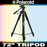 Polaroid 72" Photo / Video ProPod Tripod Includes Deluxe Tripod Carrying Case + Additional Quick Release Plate For The Sony Alpha NEX-C3, NEX-7, NEX-5N, NEX-5, NEX-3, SLT-A33, SLT-A35, SLT-A55, SLT-A57 SLT-A65, SLT-A77, DSLR A100, A200, A230, A290, A300, A330, A350, A380, A390, A450, A500, A560, A550, A700, A850, A900 Digital SLR Cameras