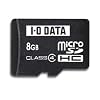 I-O DATA microSDHC�J�[�h8GB (SDHC�A�_�v�^�[�t) SDMCH-F8G/A
