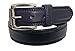 Wolverine Men's Double Topstitched Leather Belt Roller Buckle (38, black)