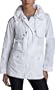 ABS by Allen Schwartz Women's Geom Plaid Anorak Coat,White,Small