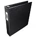 Wilson Jones Locking No-Gap Round Ring Binder with Label Holder, 1.5-Inch Capacity, Black (364-34NB)
