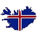 Iceland Flag Map Decal Sticker