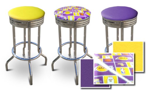 29'' Specialty Chrome Barstools Los Angeles Lakers