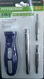UPC 792363619882 product image for Pittsburgh 4-in-1 Soft Grip Screwdriver PH1 PH2 Slotted 3/16 1/4 | upcitemdb.com