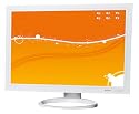 Belinea o.display 3_26" wide 26 Zoll widescreen TFT-Monitor DVI mit Lautsprechern wei&szlig; (Kontrast 2500:1, 5ms Reaktionszeit)