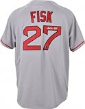 Carlton Fisk Autographed Jersey | Details: Boston Red Sox, Grey, Majestic