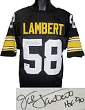 Jack Lambert signed Pittsburgh Steelers Black Prostyle TB Jersey- Lambert/JSA Holograms