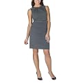 Mossimo&reg; Black: Pleat Neck Dress - Charcoal Heather Grey