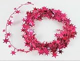 Cerise Star Wire Garland