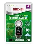 Maxell 4gb Flash Drive With Auto Photo Backup Attached Key Ring Pc/Mac Compatible