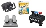 Flight Sim Captain s Bundle CH Products Yoke, Throttle Quadrant, Rudder Pedals, Flight Simulator X Deluxe