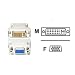 DVI-I to VGA Monitor Converter Adaptor 15f to 24m PC TV