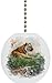 Tiger Grassy Bank Watercolor Solid Ceramic Fan Pull