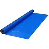Party Essentials 4015BL Heavy Duty Plastic Banquet Table Roll, 40-Inch by 150-Feet, Royal Blue