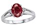 1.06 cttw Ruby and Diamond Ring - 14kt Yellow Gold LIFETIME WARRANTY