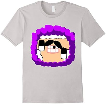 Men's Purple Shep Kid T-shirt Medium Silver