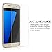 Galaxy S7 Screen Protector, BONGEEK [Full Coverage] [Anti-Scratch] Curved Edge-to-Edge Screen Protector Film [Ultra High Definition Invisible] for Samsung Galaxy S7 [Not Glass]-[1 Pack]