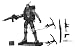 GI Joe Movie Series The Rise of Cobra 4 Inch Tall Action Figure - City Strike SNAKE EYES with Pistol, Knife, Bag, Spiked Shoes, Katana Sword with Sheath, 2 Assault Rifles, Backapack with 2 Grappling Hooks and Display Stand