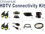 Universal HDTV Cable Connection Kit - 8 Cables for Audio & Video for any HDTV, Home Theater & More - HDMI, DVI, S-Video, Component, Toslink