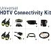 Universal HDTV Cable Connection Kit - 8 Cables for Audio & Video for any HDTV, Home Theater & More - HDMI, DVI, S-Video, Component, Toslink