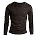 Men V Neck Long-sleeved Casual Fall Slim Fit Cashmere Sweater