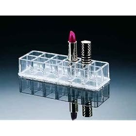 <b>Lipstick Holder- 12 Compartments -Acrylic- (Clear)</b>