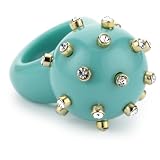 RAIN Turquoise Round Ball Spike Ring, Size 7