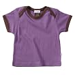 Babysoy Short Sleeve Basic Tee , Eggplant 18-24 Months