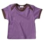 Babysoy Short Sleeve Basic Tee , Eggplant 6-12 Months