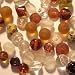 Glass Bead Mix, Brown and Gold Assortment, 100 Gram/Pkg