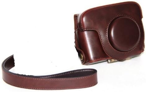 Dreamor Dark Brown Protective Leather Camera Case for Canon PowerShot G16