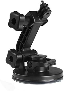 miSafes Black Strong Suction Cup Mount and Tripod adapter Accessory Kit for GoPro Hero4 Session Hero4 Hero3+ Hero3 Hero2 Hero1 Action Cameras Perfect for Car Windshield and Window