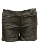 Ladies Charcoal Pocket Large Hoop Shorts