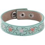 Fossil Damen-Armband Leder türkis + mehrfarbig JF86220040