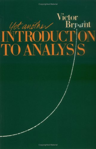 Yet Another Introduction to Analysis