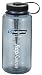 Nalgene Tritan 1-Quart Wide Mouth BPA-Free Water Bottle, Gray with Blue Lid