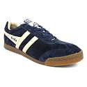 Gola Classics Harrier Retro Unisex Shoes Lace Up Trainers - Navy Beige