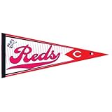 Cincinnati Reds - Logo Collage 12 X 30 Pennant MLB Pro Baseball