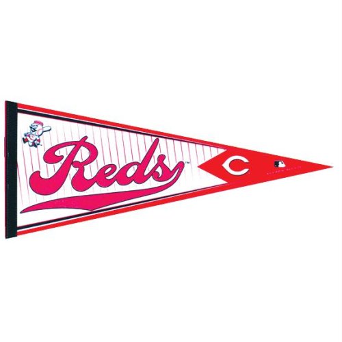 Cincinnati Reds - Logo Collage 12 X 30 Pennant MLB Pro Baseball