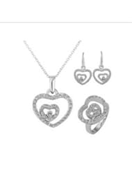 XiangGang ShaoGi 18k White Gold, Round Diamond Ball Fashion Sets, Silver And Orange - 3 inch