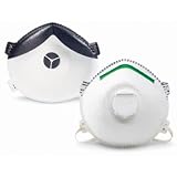 Willson SafetyWear N95 Disposable Respirator with Valve & Nose Seal, 10 Pack