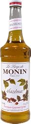 Monin Flavored Syrup, Hazelnut, 33.8-Ounce Plastic Bottles (Pack of 4)