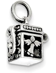 Sterling Silver Angel Prayer Box Charm