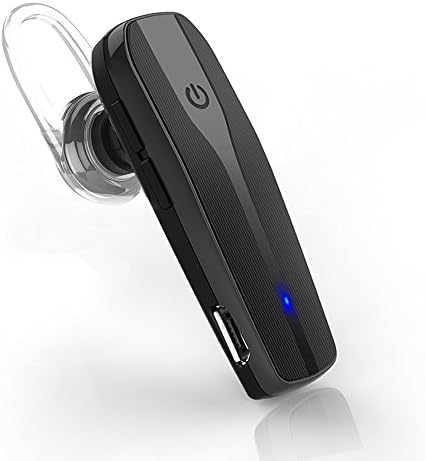 Bluetooth Earpiece, AiSpeed Wireless Headset Ultra Earbuds Light Headphone with Mic Clear Voice Capture Technology for Safe Driving for iPhone Samsung Galaxy LG and other Android Cellphones-Black