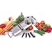 Paderno World Cuisine Professional Stainless Steel Mandolin with Pusher