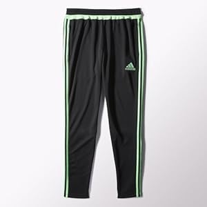 adidas Performance Men's Tiro Training Pant, Large, Black/Flash Green S15/Black